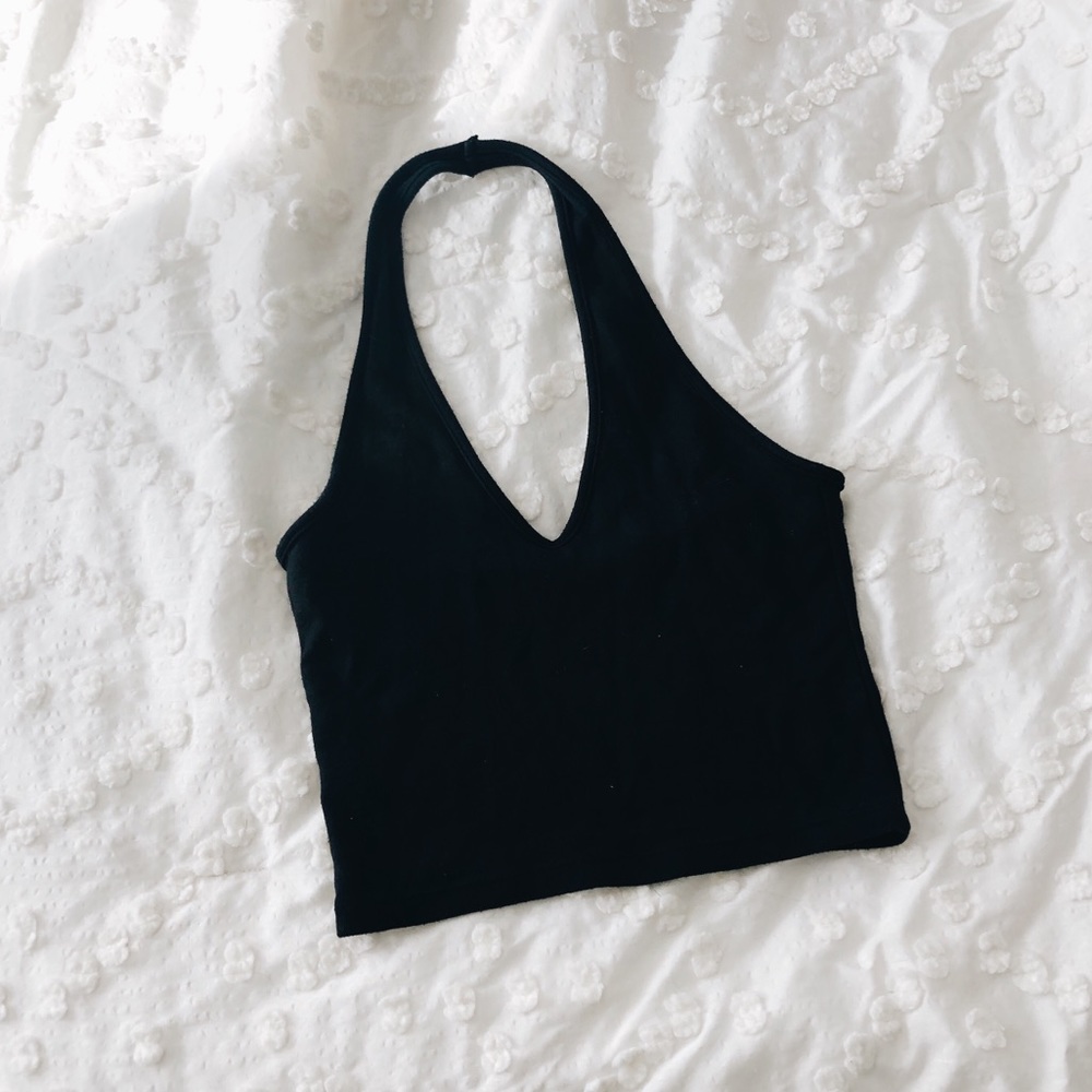 🤩RARE Brandy Melville Black Halter